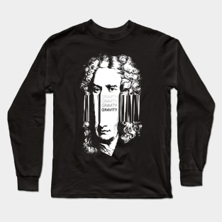 Cool Physics Gifts Isaac Newton Gravity Long Sleeve T-Shirt